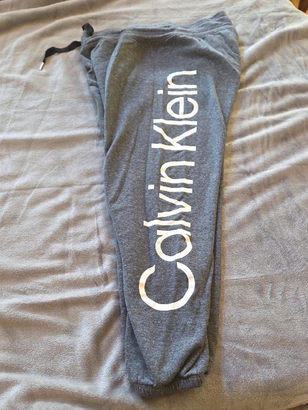 Calvin Klein Charcoal Gray Logo Sweatpants